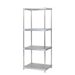 ステンレス シェルフ 4段 H150cm 日本製 耐錆 耐薬性 耐久性 冷蔵 冷凍 高温多湿対応 収納棚 オープンラック 組立式
