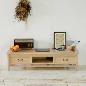 ローボード 収納棚 46cm 木製 ミンディ 無垢材 インテリア家具 収納家具 サイドボード リビングボード 完成品 代引不可