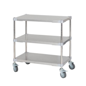 ステンレス シェルフ ワゴン H70cm 3段 キャスター付き 日本製 耐錆 耐薬性 耐久性 冷蔵 冷凍 高温多湿対応 組立式