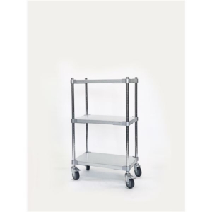 ガルバシェルフワゴン 3段 キャスター H90cm 日本製 キャスター付き 耐熱 耐食 長期耐久性 ガルバリウム鋼板製 組立式