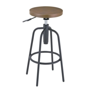 カウンターチェア ハイチェア 幅40cm スチール 360度回転 座面昇降式 脚置き付き カウンター 完成品 リビング