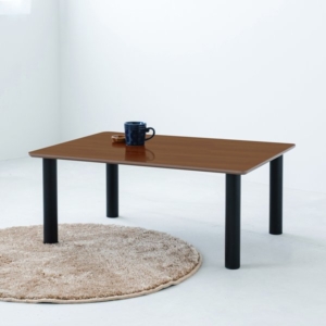 2個セット ライフテーブル80(/茶) 机 ローテーブル ミニテーブル 木目 座卓 リビングテーブル センターテーブル子供部屋 勉強机 ヴィンテージ モダン 韓国インテリア 組立商品 業務用 NK-980