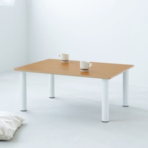 2個セット ライフテーブル80() 机 ローテーブル ミニテーブル 木目 座卓 リビングテーブル センターテーブル子供部屋 勉強机 ヴィンテージ モダン 韓国インテリア 組立商品 業務用 NK-980