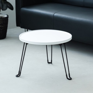 5個セット セカンドサイドテーブル45(/白) 直径45cm 机 折りたたみ 折れ脚 軽量 フラワースタンド 小さい 飾り台 玄関 ホワイトインテリア 北欧風 リビングテーブル ヴィンテージ モダン 韓国インテリア 完成商品 業務用 NK-351