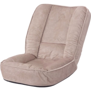 フロアチェア 座椅子 約幅54 奥行64-81 高さ55-61 H7cm 6段階 リクライニング チェア 防水加工