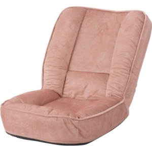 フロアチェア 座椅子 約幅54 奥行64-81 高さ55-61 H7cm ライト 6段階 リクライニング チェア 防水加工