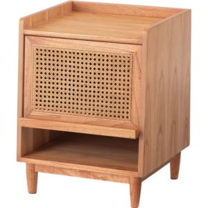 ナイトテーブル D38.5 H52cm 木製 天然木 サイドテーブル ドレッサー インテリア家具