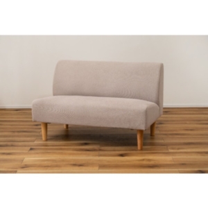 ソファ 約幅110 奥行67 高さ72 SH40cm 肘掛けなし ローソファ 2人掛けソファ 代引不可