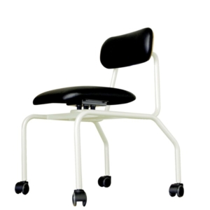 椅子 チェア ソフトグルグキャスター ミルキーホワイト キャスター付き スタッチェア 2脚セット 代引不可