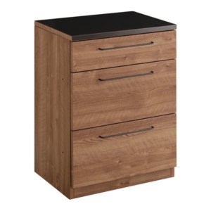 日本製 特殊鋼板を使ったキッチンカウンター 引き出し収納 約60cm 代引不可