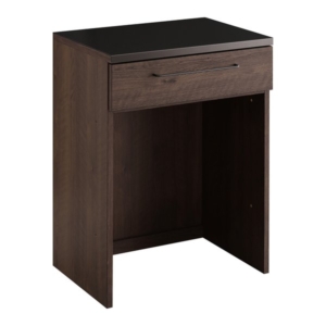 日本製 特殊鋼板を使ったキッチンカウンター ゴミ箱上カウンター 約60cm ウォールナット 代引不可