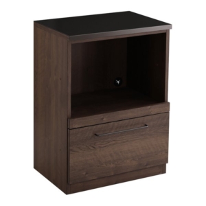 日本製 特殊鋼板を使ったキッチンカウンター オープン収納 約60cm ウォールナット 代引不可