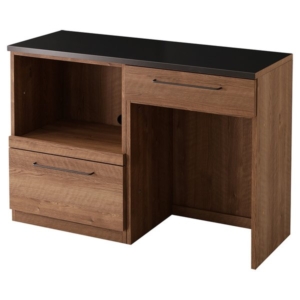 日本製 特殊鋼板を使った組み合わせキッチンカウンター 約120cm オープン収納+ゴミ箱上カウンター 代引不可