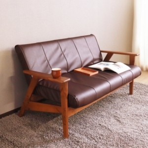 リクライニングソファ PVC-BR 組立式 代引不可