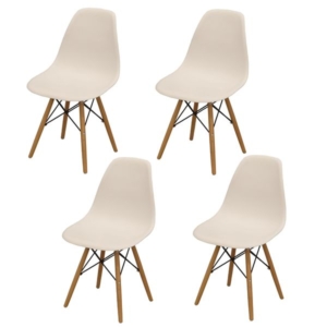 シェルチェア4脚セット 組立品 代引不可