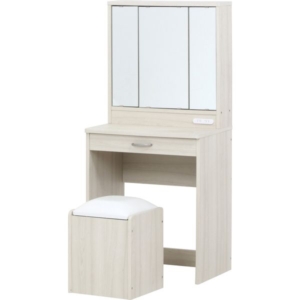 ドレッサー(三面鏡) 付き WH 組立品 代引不可