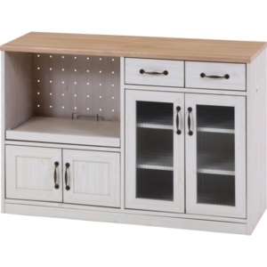 キッチンカウンター 約120cm幅 NA WH 組立品 代引不可