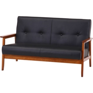 バイキャストPUソファ DBR 組立品 代引不可