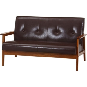 バイキャストPUソファ LBR 組立品 代引不可