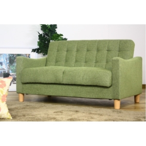 ソファーベッド 幅120cm ファブリック地 座面下収納 肘付き 脚付き 半完成品 リビング ダイニング 代引不可