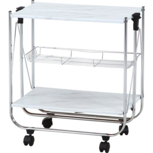 大理石柄フォールディングワゴン 組立品 代引不可