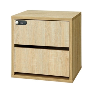 アスカ 組立式木製収納ボックス 本体(引き出し付) B960 1台