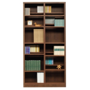 ブックシェルフ 本棚 可動棚板16枚付き 雑誌 A4サイズ収納可 木目調 日本製 完成品 リビング 書斎 子供部屋 代引不可