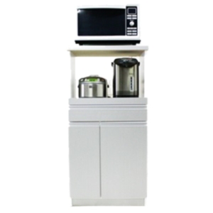 レンジ台 1型 シルバー スライドレール 2口コンセント 米びつ付き 日本製 キッチン収納 完成品 台所 インテリア家具 代引不可