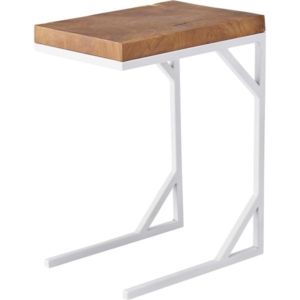 サイドテーブル ミニテーブル ブラウン 木製 チーク 無垢材 スチール リビング ダイニング インテリア家具 お店 什器 備品