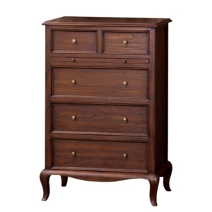 猫足チェスト/リビングチェスト 4段 木製 引き出し付き 『ウェール』 アンティーク調家具 完成品