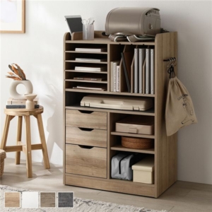 コンセント付きランドセル収納ラック 約 引き出し サイドバー フック コンセント 可動棚 隠しキャスター