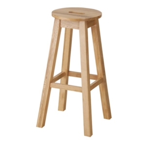 カウンターチェア ハイチェア 幅35cm 木製 丸ハイ MTK-531NA リビング ダイニング 店舗 飲食店