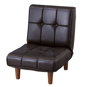 ローソファー フロアソファー 幅51cm 42段階 リクライニング 脚付き スチール リビング ダイニング