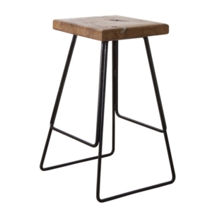 カウンターチェア ハイチェア 幅42.5cm 木製 アイアン ハイ TTF-905C リビング ダイニング 店舗 飲食店 インテリア家具