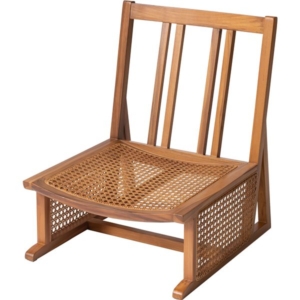 フロアチェア 約W42 D48.5 H56 H21cm 完成品