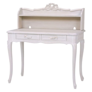 センターテーブル 木製 ハンプトンシリーズ 姫系 引き出し付き パソコンデスク リビング ダイニング 代引不可