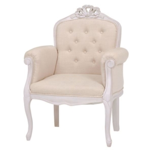 パーソナルチェア 約幅71cm 肘付き 木製フレーム ハンプトンシリーズ 姫系 リビングチェア リビング ダイニング 代引不可