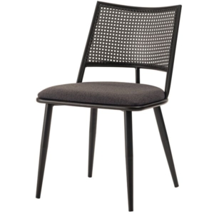 チェア 約W49 D57 H78 H46cm ダーク 完成品