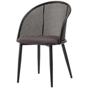 チェア 約W51 D54 H80 H46cm ダーク 組立式