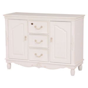 キャビネット リビング収納 木製 脚付き 鍵付き 引き出し収納 扉収納 ヨーロピアン調 リビング ベッドルーム 代引不可