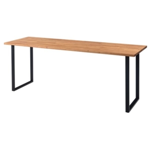 カウンターダイニングテーブル 約W180 D55 H70cm アジャスター付 組立式 代引不可