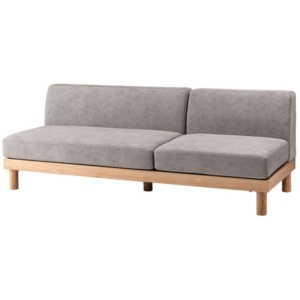 モジュールソファ 約W179 D72 H65 H37cm ライト ロータイプ使用可 組立式 代引不可