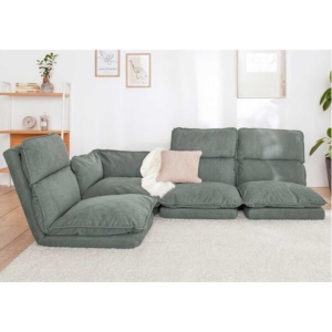 リクライニングフロアソファ ハニカムチャコール TB／CH