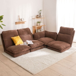 リクライニングフロアソファ コーデュロイ CDBR