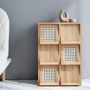 BENTANラタン調 縦6枚扉 組立品