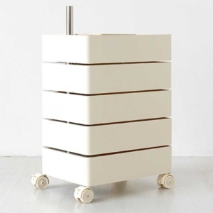 マルチトローリー収納 5段 クリーム