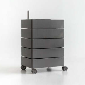 マルチトローリー収納 5段 ダーク