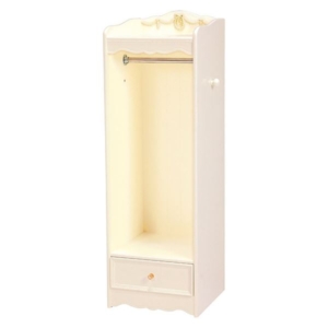 ハンガーラック 衣類収納 ホワイト 木製 材 引き出し収納 クリスタル取っ手付き 姫系 ベッドルーム リビング 代引不可