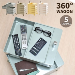 360回転ワゴン 5段 代引不可