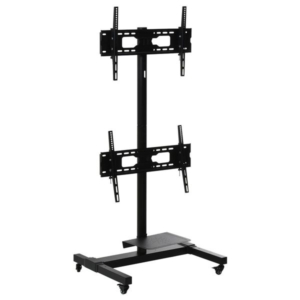 前面・背面 デュアルTVスタンド 組立品 代引不可